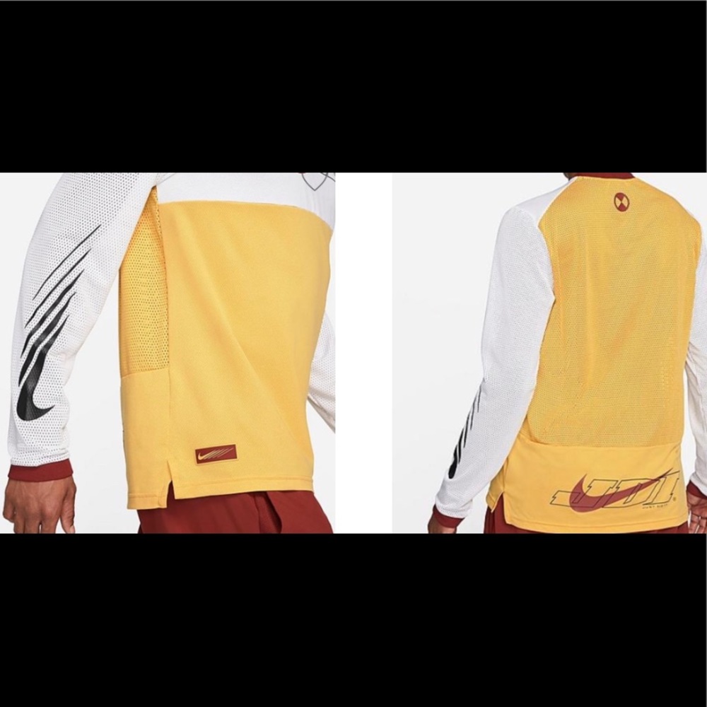 MEN'S NIKE SPORT CLASH LONG-SLEEVE T-SHIRT, TRAINING, SZ XXL-Tall JUST DO IT